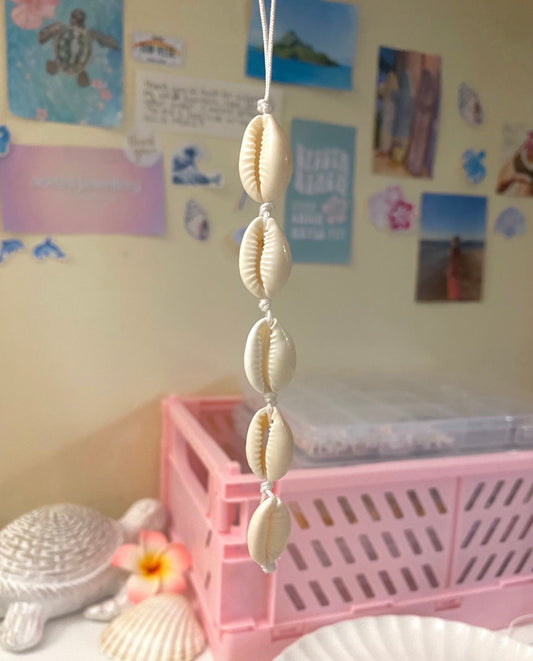 Cowrie Shell Phone Charm