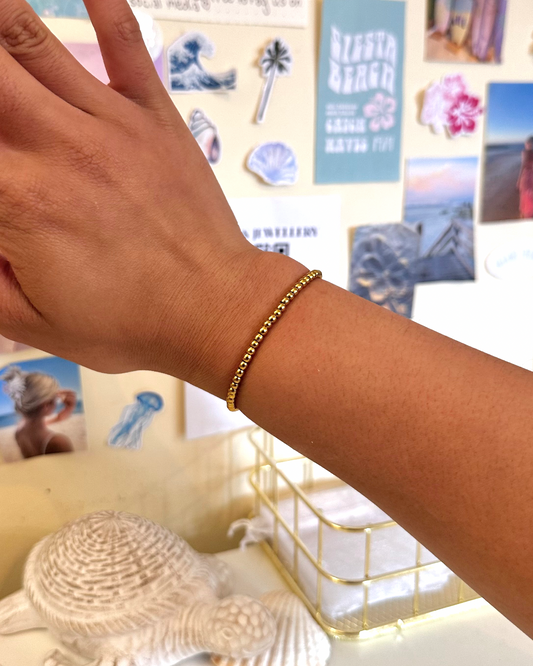 Waterproof Gold 3mm Bracleet